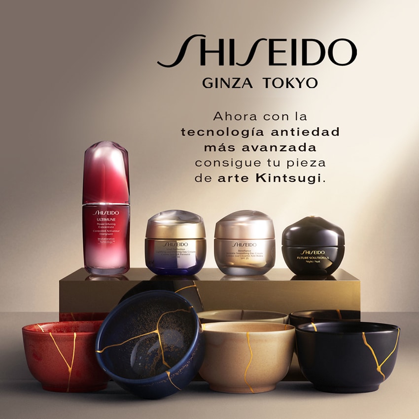 Shiseido Ginza Tokyo. Ahora con la tecnología antiedad más avanzada consigue tu pieza de arte Kintsugi